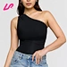 Wholesale Custom Black One Shoulder Playsuit